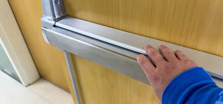 Installing a Push Bar on a Door Frankfort